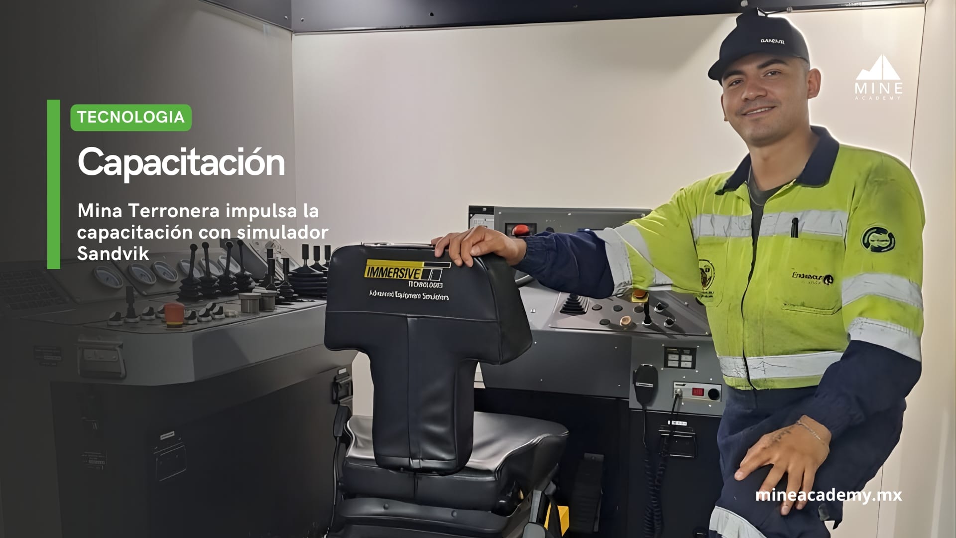 Mina Terronera impulsa la capacitación con simulador Sandvik de última generación