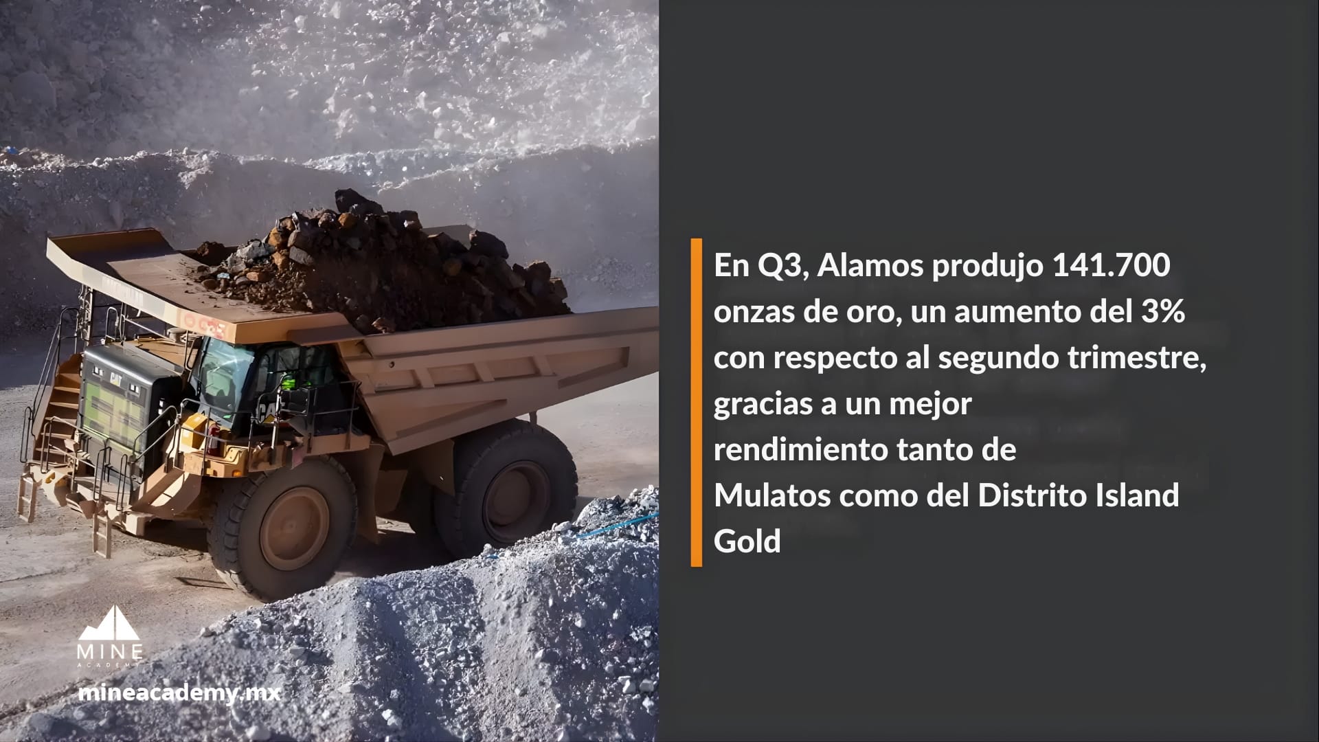 Alamos Gold reporta flujo de caja récord y sólidos resultados operativos en el Q3 de 2025