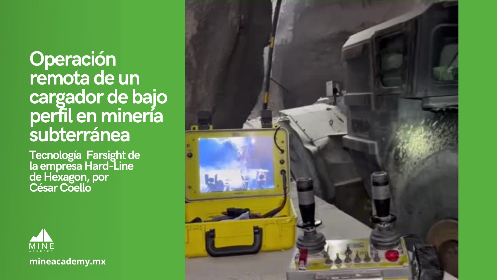 Operación remota mejora seguridad y eficiencia en minería subterránea