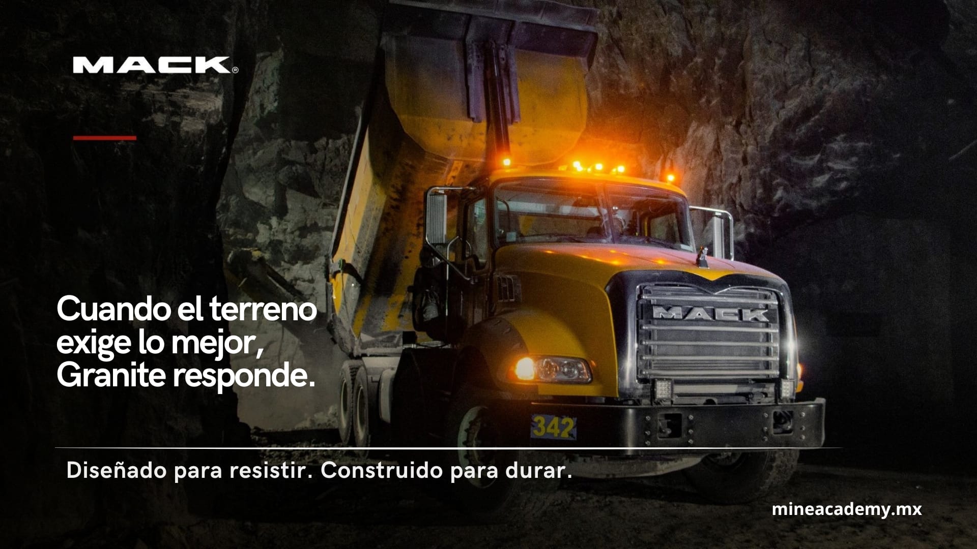 Diseñado para resistir. Construido para durar, Mack Granite.