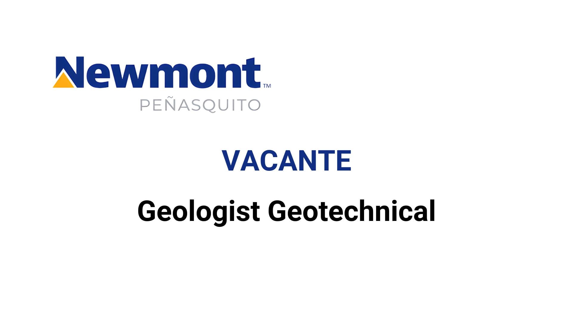 Oportunidad laboral Newmont Peñasquito