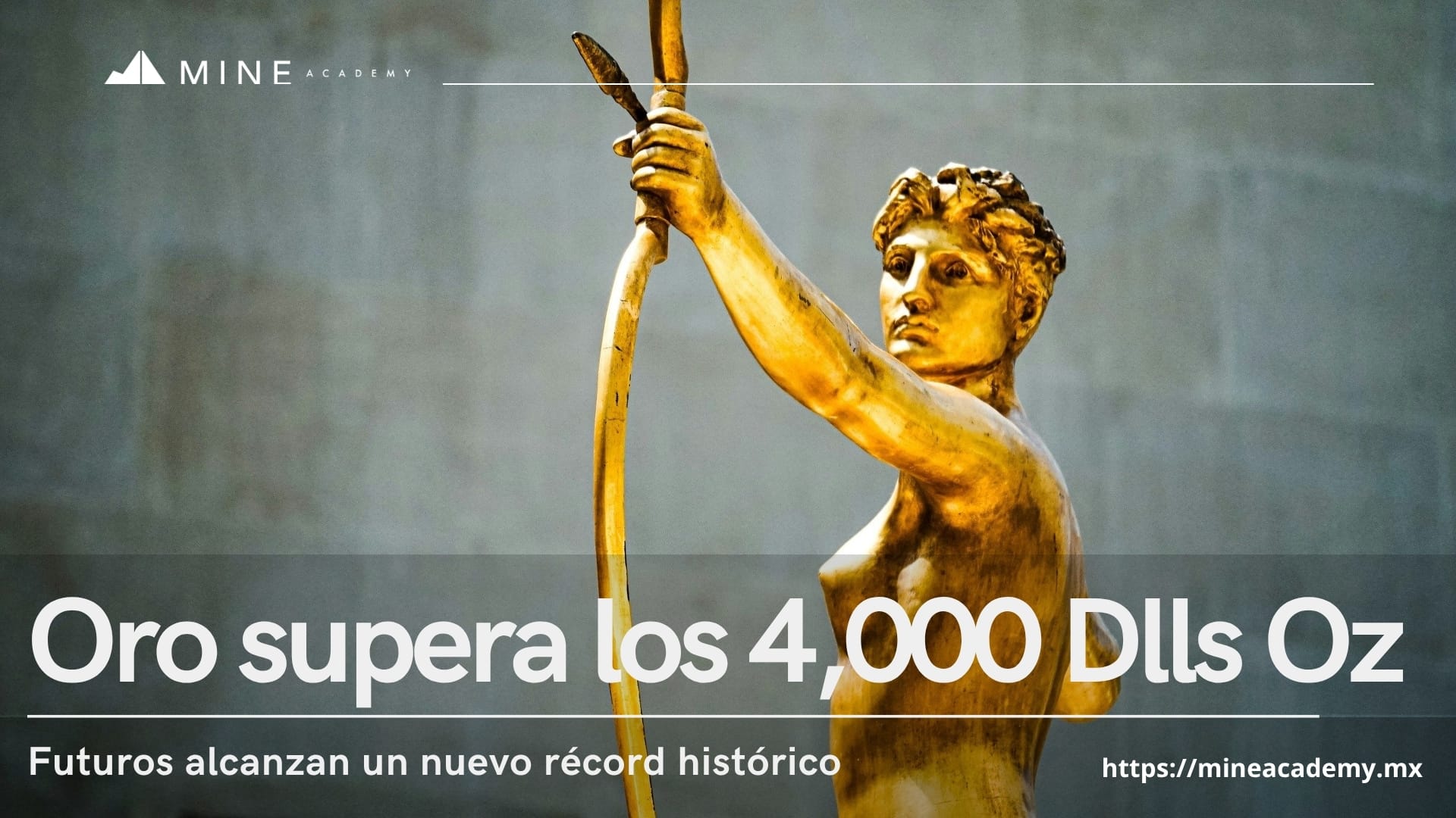 El oro supera los 4,000 dólares por onza y alcanza un nuevo récord histórico