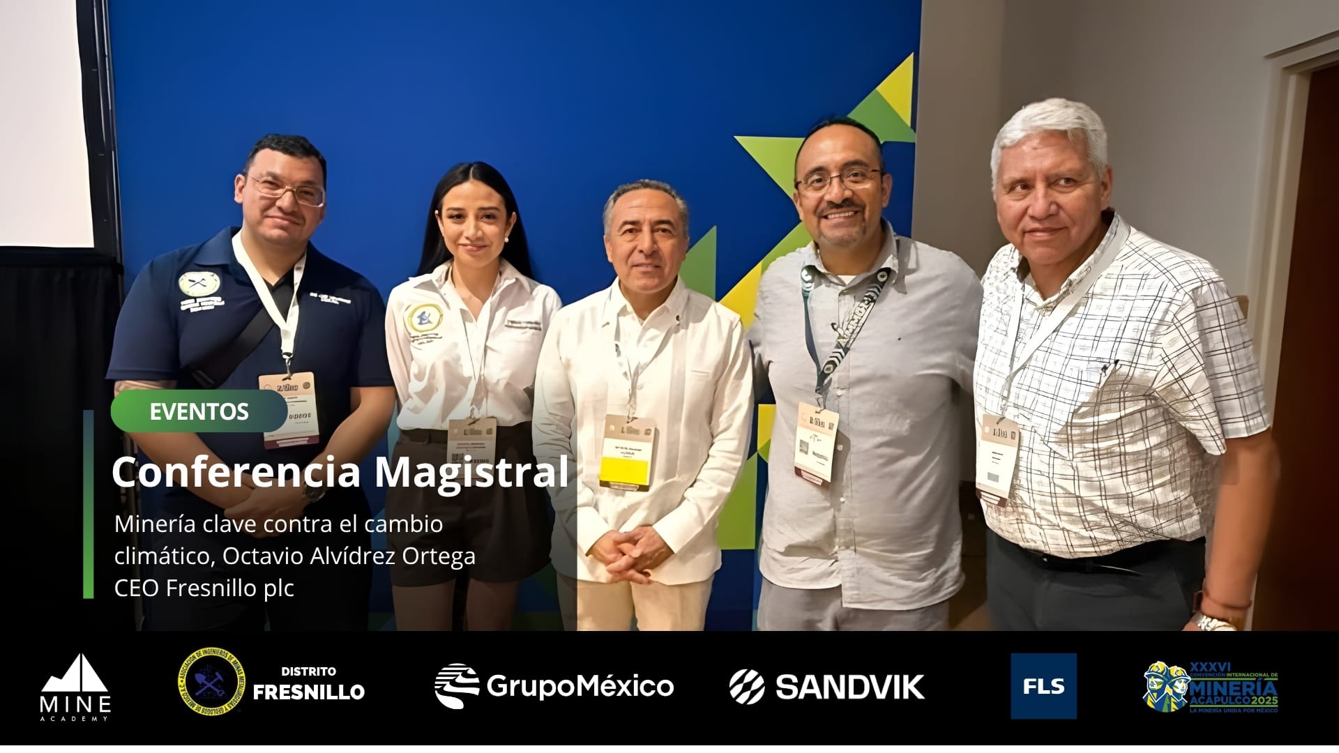 Ofrece conferencia Magistral Minería, pieza clave contra el cambio climático, Octavio Alvídrez