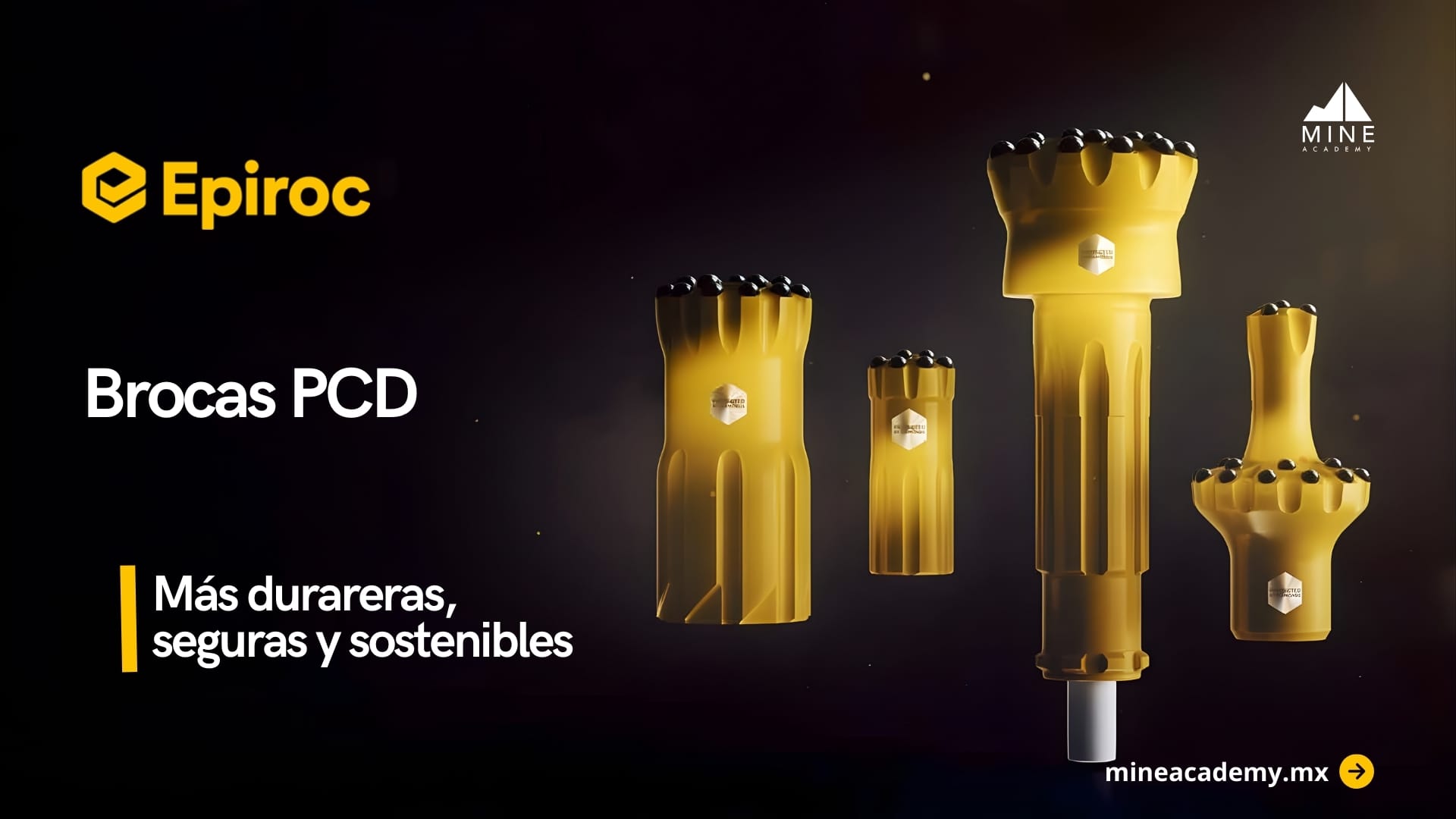 Epiroc presenta brocas PCD de nueva generación