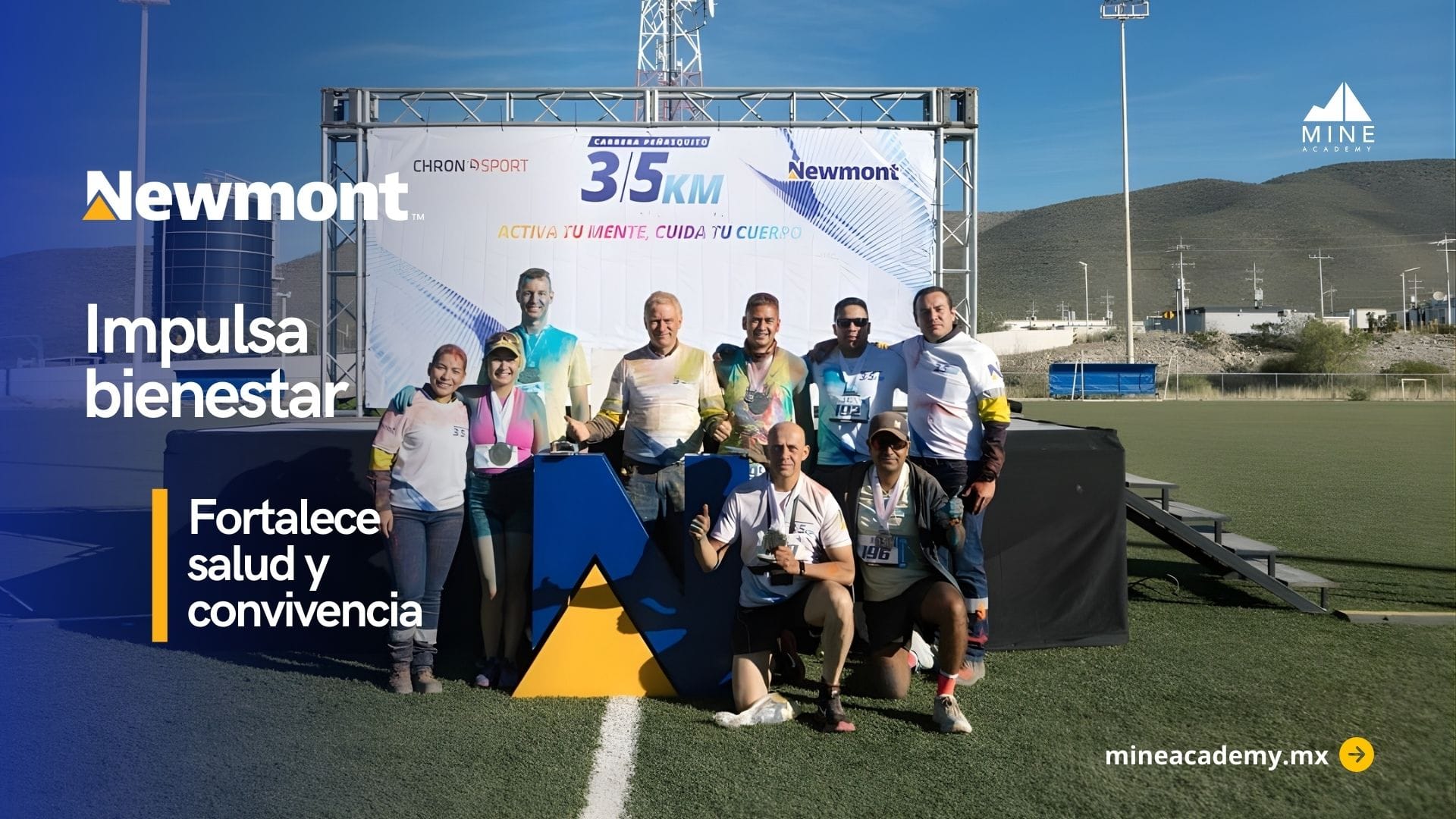 Carrera de 5 y 3 km impulsa hábitos de bienestar en Newmont Peñasquito