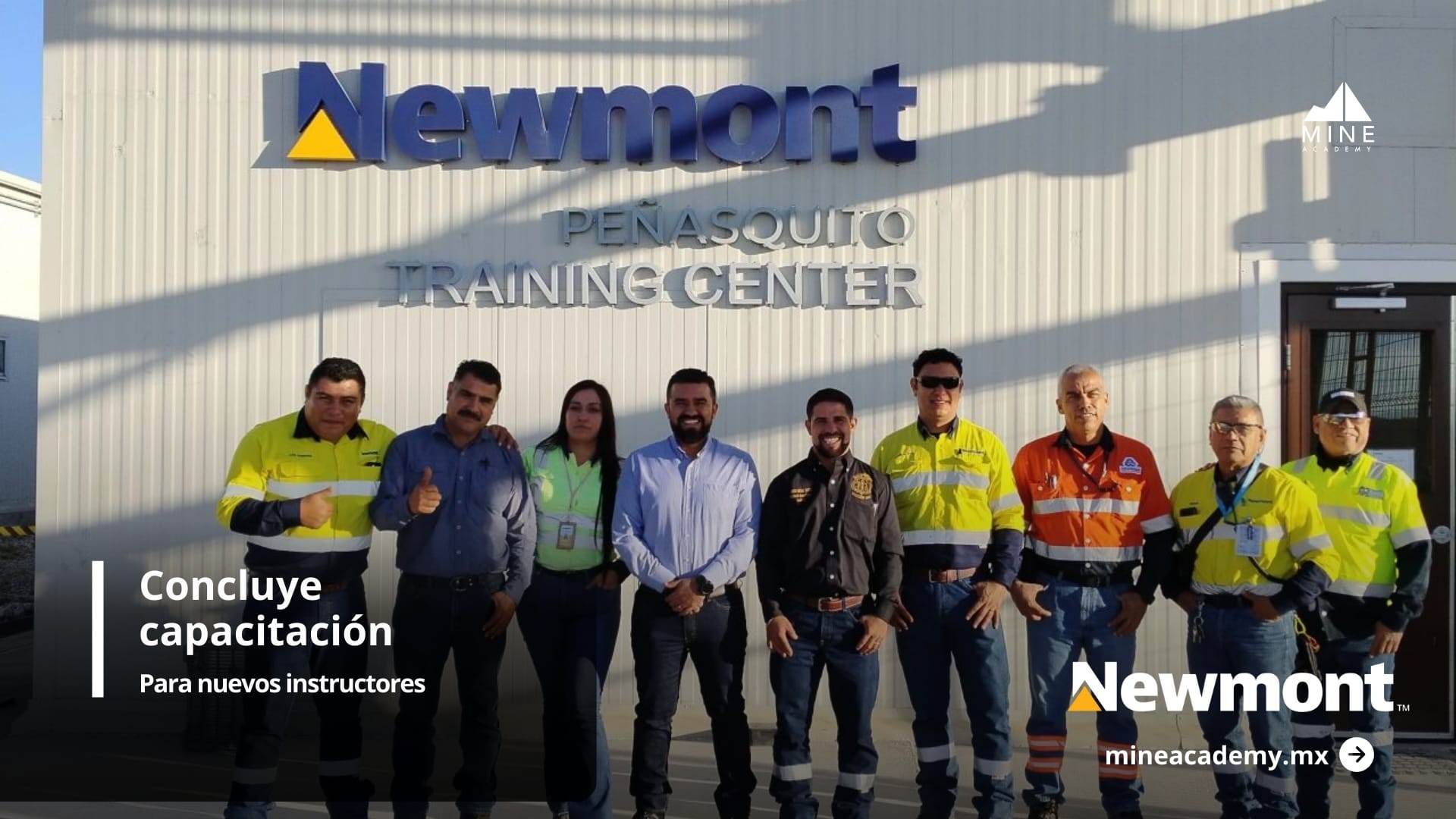 Newmont México concluye capacitación para nuevos instructores