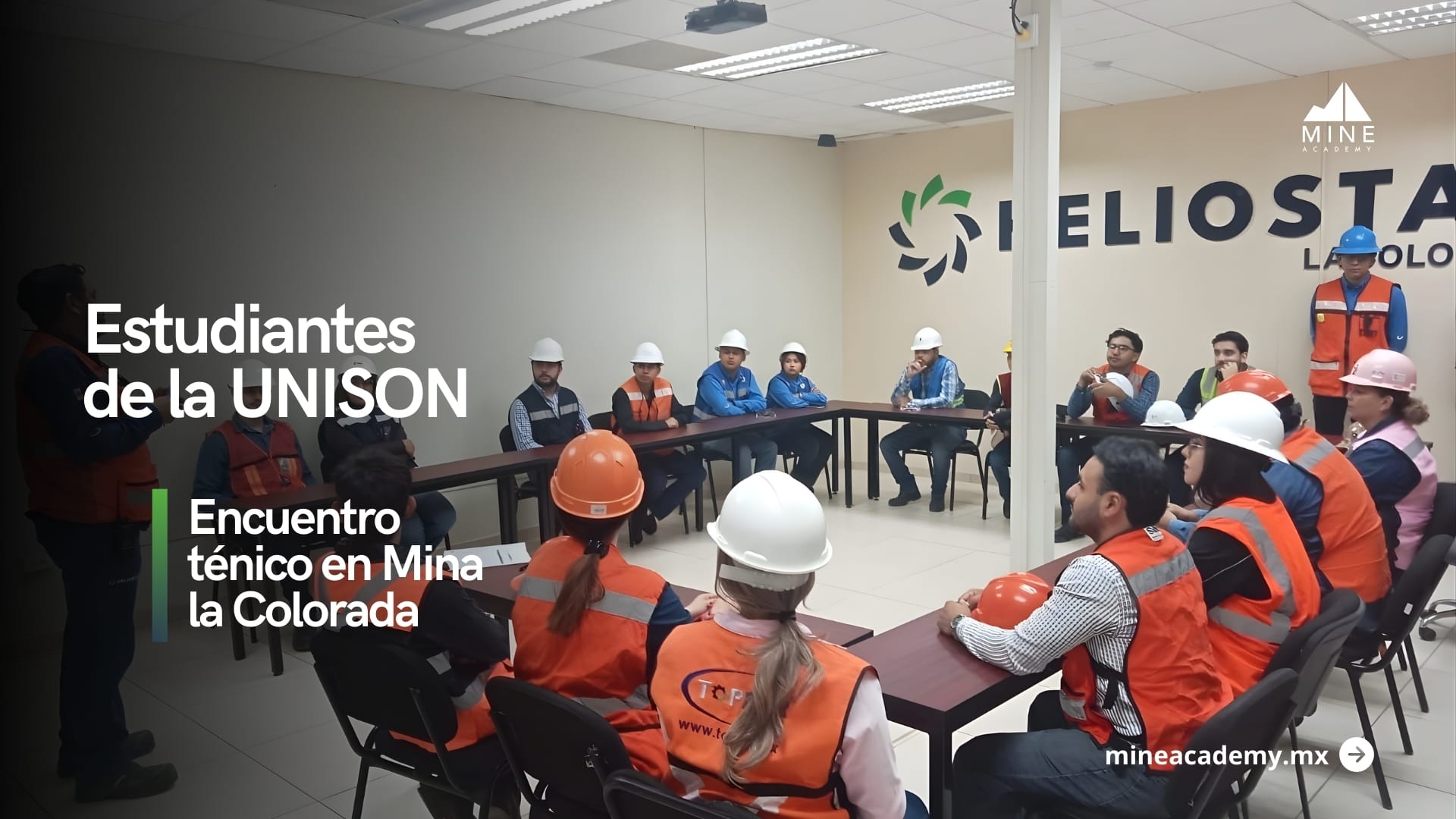 Estudiantes de Ingeniería Minera de la Unison realizan visita técnica a Mina La Colorada
