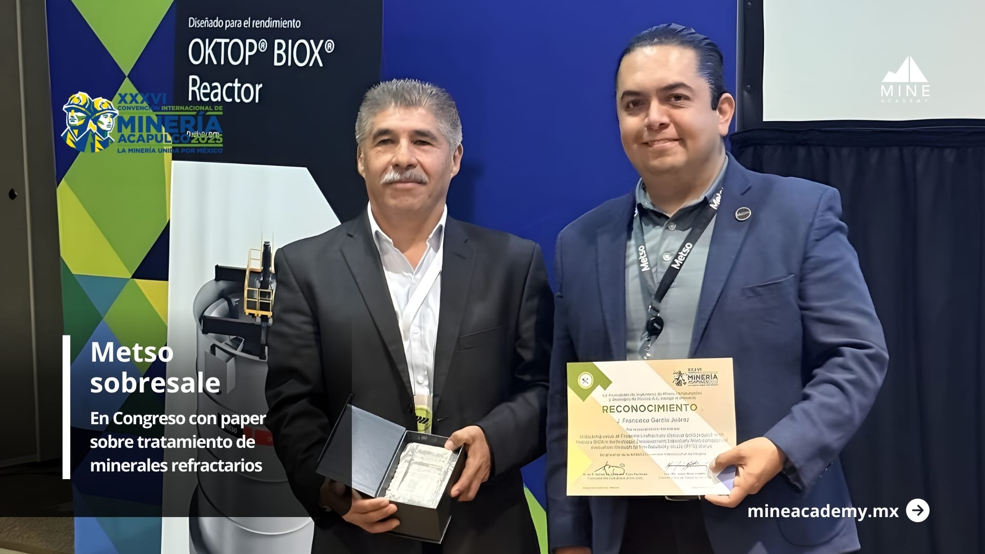 Metso sobresale en Acapulco con paper sobre tratamiento de minerales refractarios
