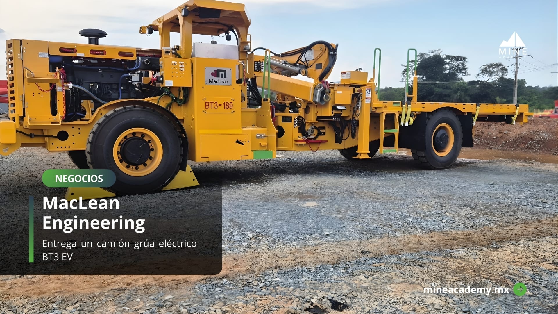 MacLean Engineering entrega un camión grúa eléctrico BT3 EV a un nuevo cliente en Costa de Marfil