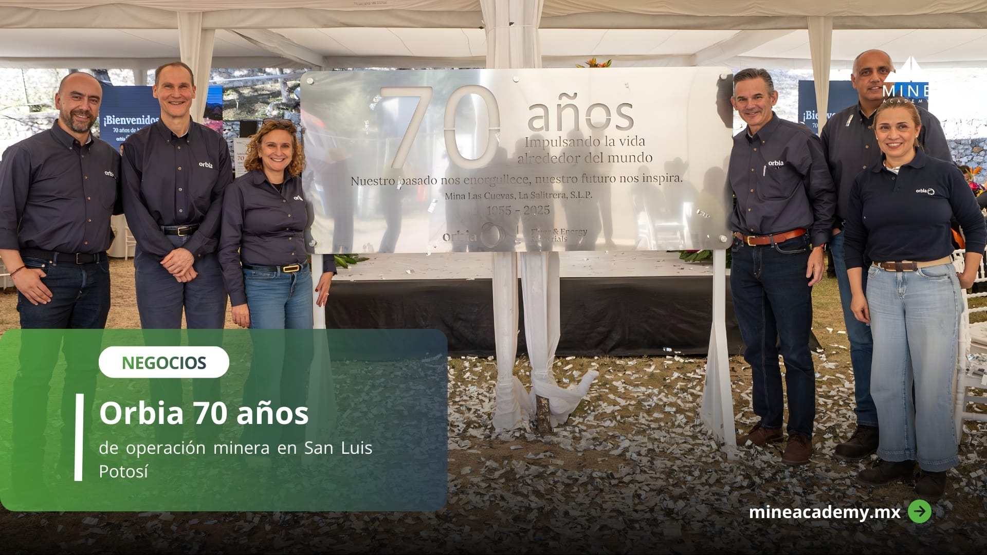 Orbia 70 años de operación minera en San Luis Potosí
