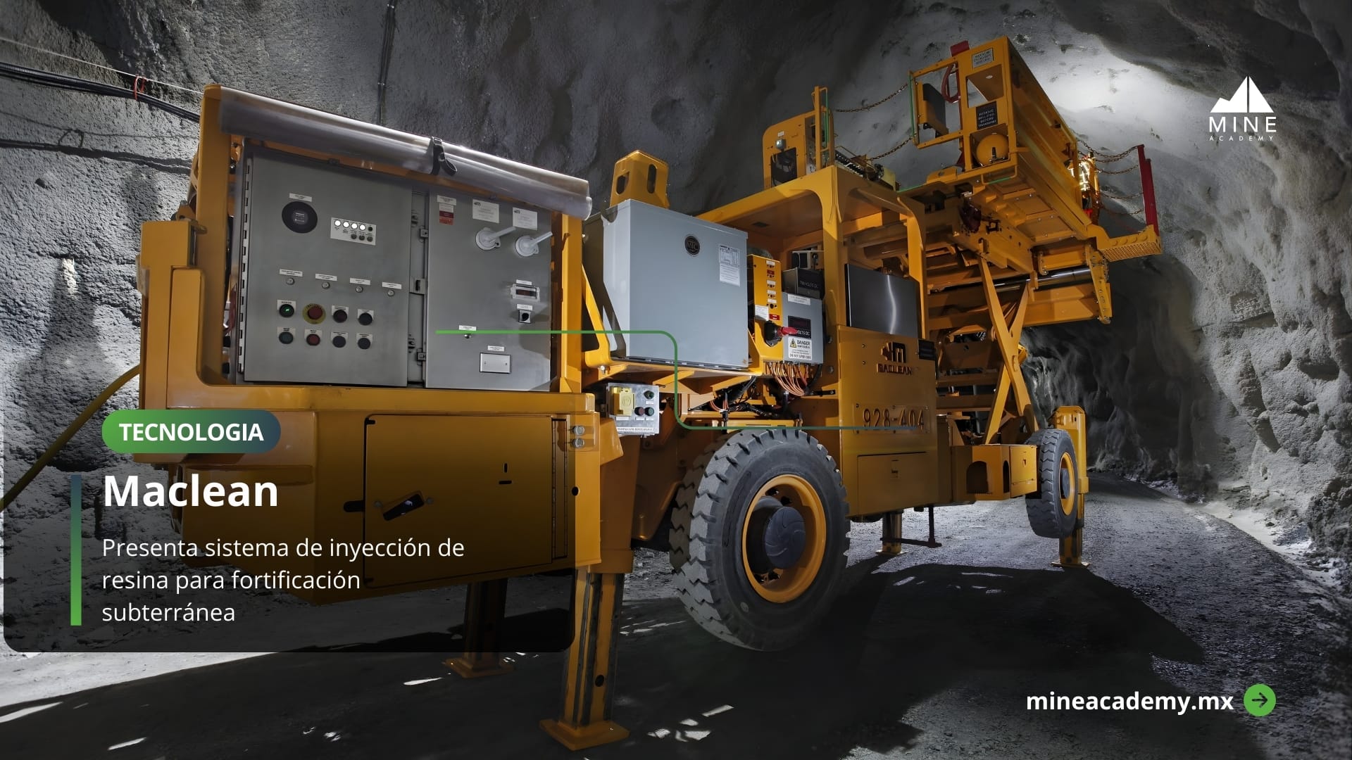 MacLean presenta sistema de inyección de resina para fortificación subterránea