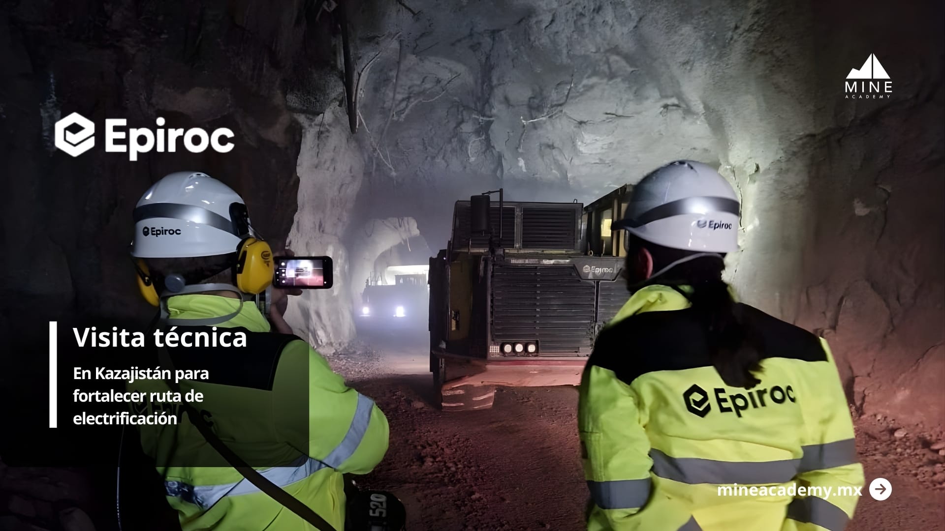 Epiroc fortalece su ruta de electrificación con visita técnica en Kazajistán