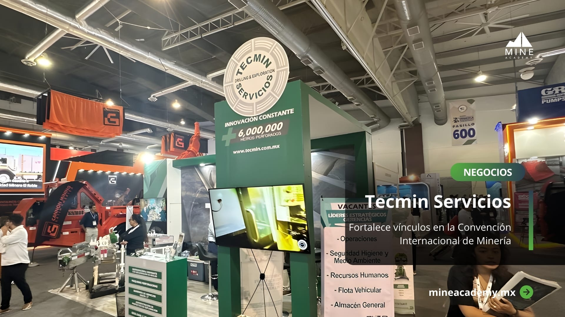 Tecmin Servicios fortalece vínculos en la Convención Internacional de Minería