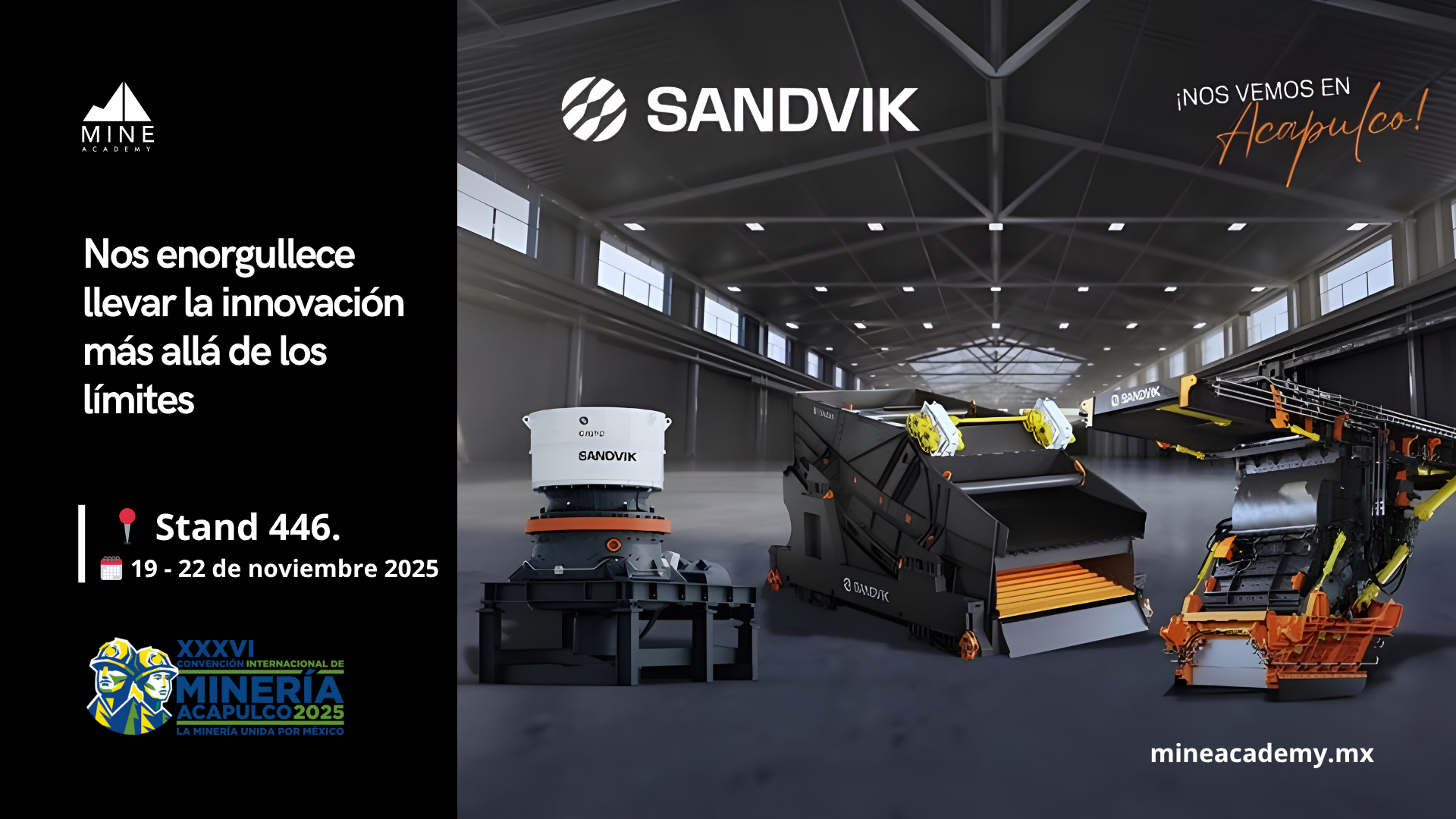 Sandvik Rock Processing presentará su tecnología de vanguardia en la Convención Internacional de Minería 2025