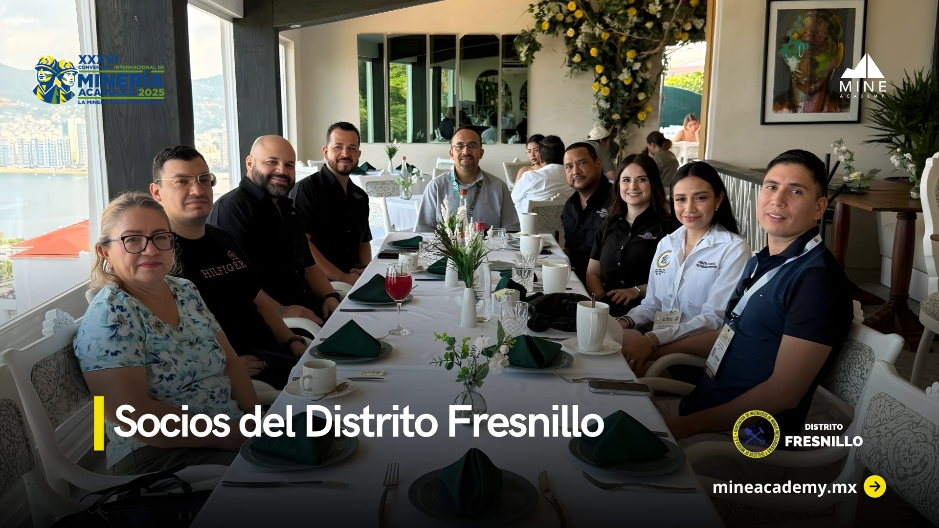 Socios del Distrito Fresnillo asisten a la Convención Minera 2025 con viaje todo pagado