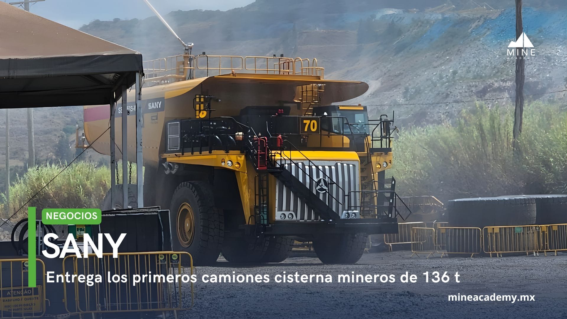 SANY entrega los primeros camiones cisterna mineros de 136 toneladas en Brasil