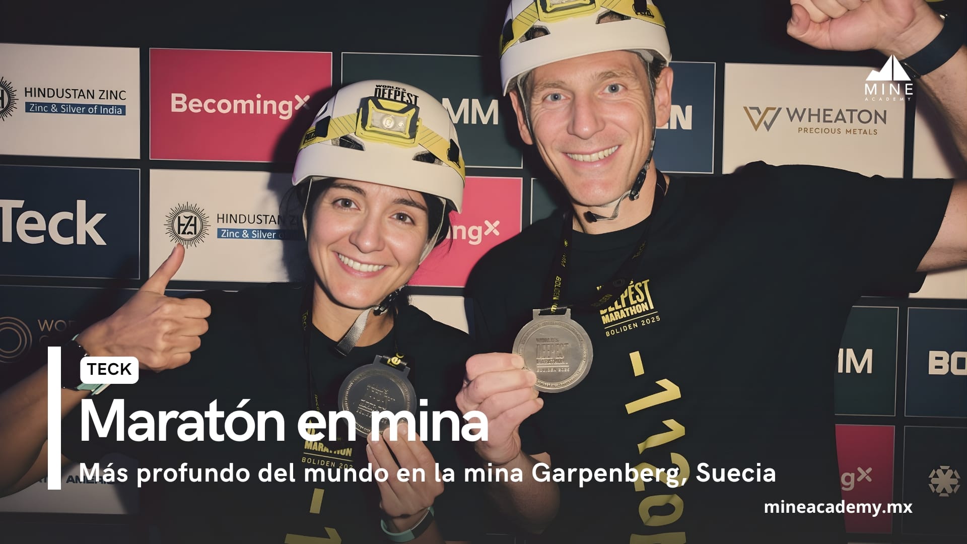 Teck Resources celebra el maratón más profundo del mundo en la mina Garpenberg, Suecia