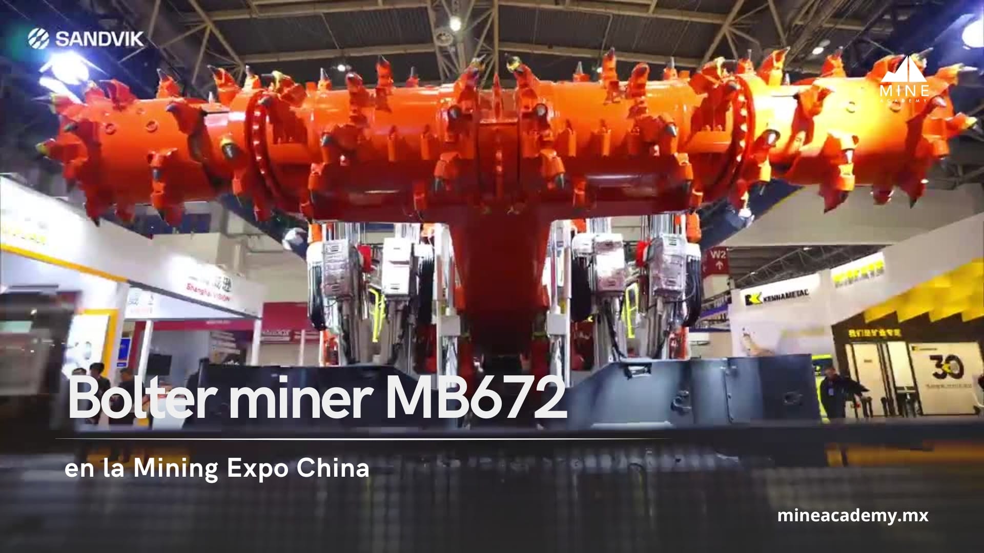 Sandvik presenta el nuevo bolter miner MB672 en la Mining Expo China