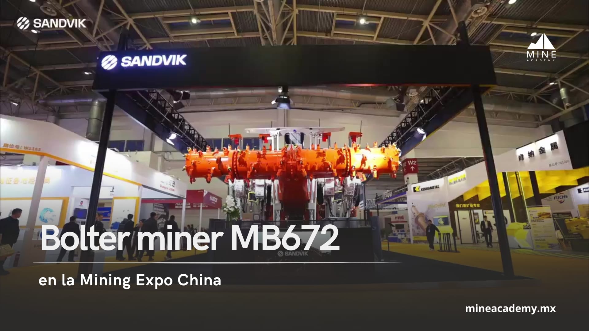 Sandvik presenta el nuevo bolter miner MB672 en la Mining Expo China