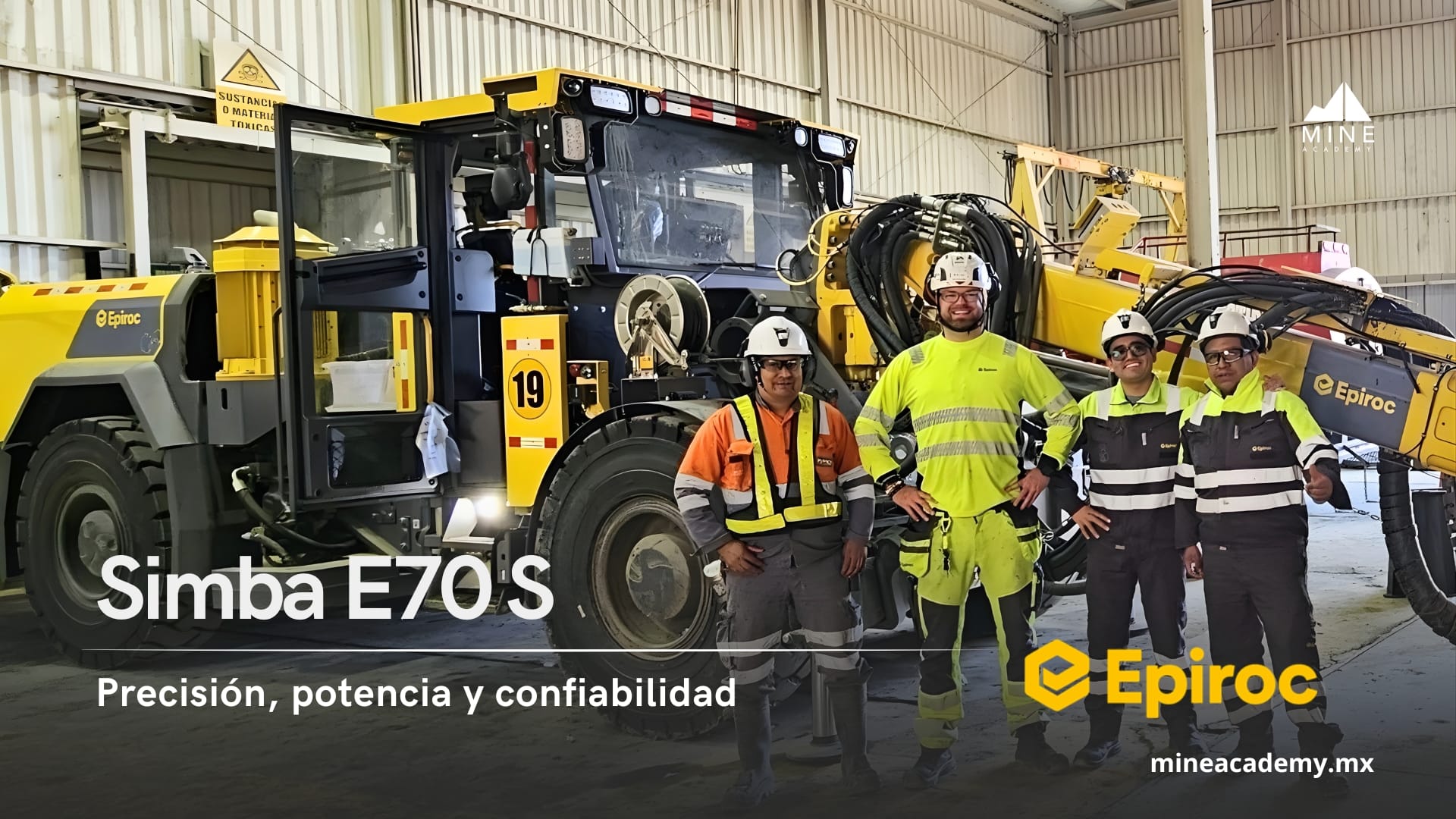 Simba E70 S: precisión, potencia y confiabilidad para la minería subterránea moderna