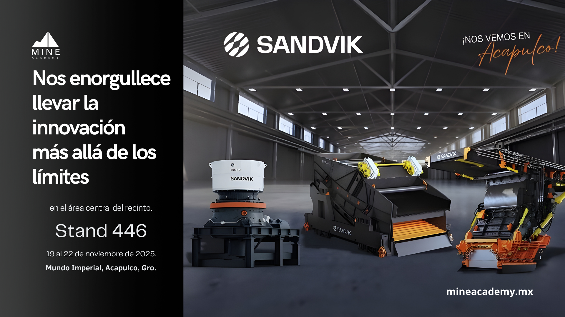 Sandvik Rock Processing presentará su tecnología de vanguardia en la Convención Internacional de Minería 2025
