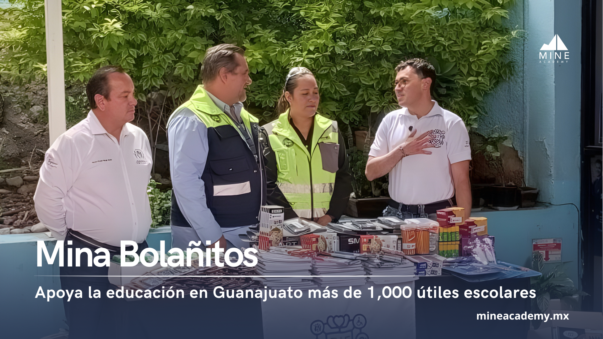 Mina Bolañitos apoya la educación en Guanajuato con más de 1,000 útiles escolares