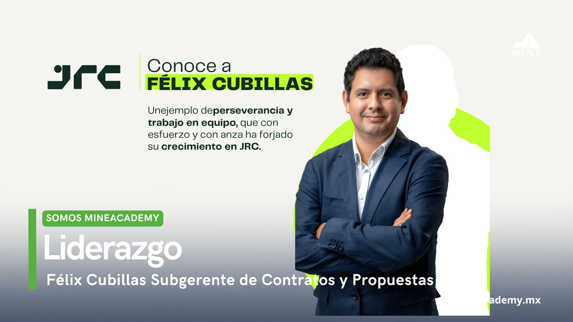 Félix Cubillas: liderazgo y actitud triunfadora en JRC