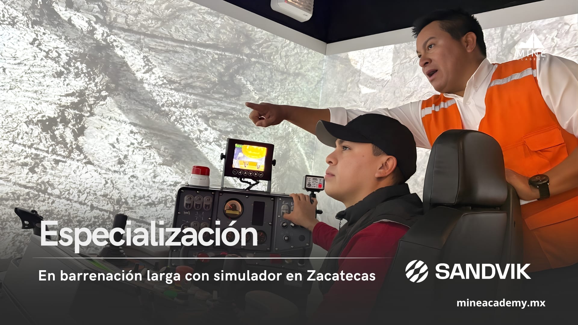 Sandvik impulsa la especialización técnica en barrenación larga con simulador en Zacatecas