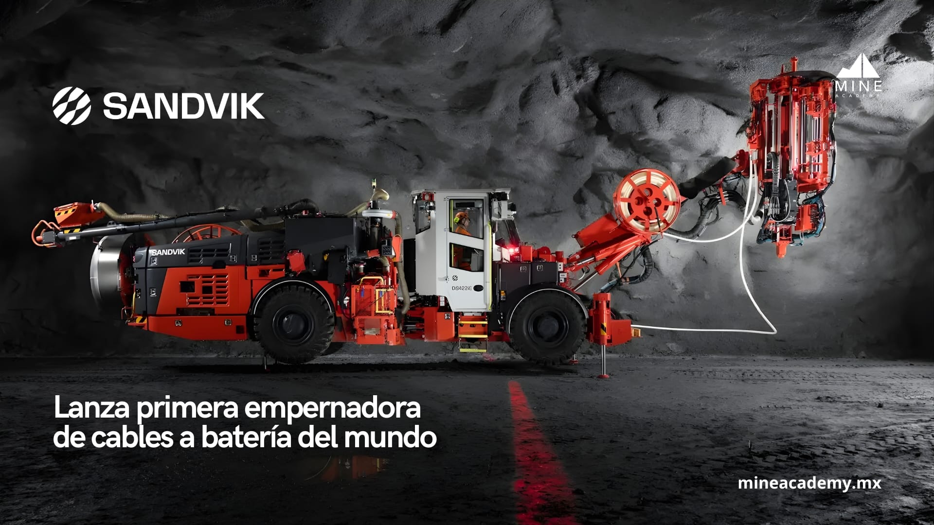 Sandvik lanza la primera empernadora de cables a batería del mundo
