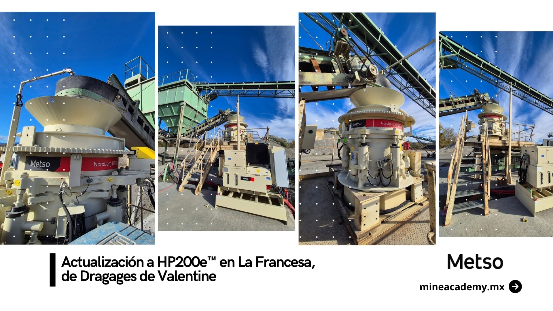 Metso impulsa la continuidad operativa de La Francesa con la actualización a HP200e™