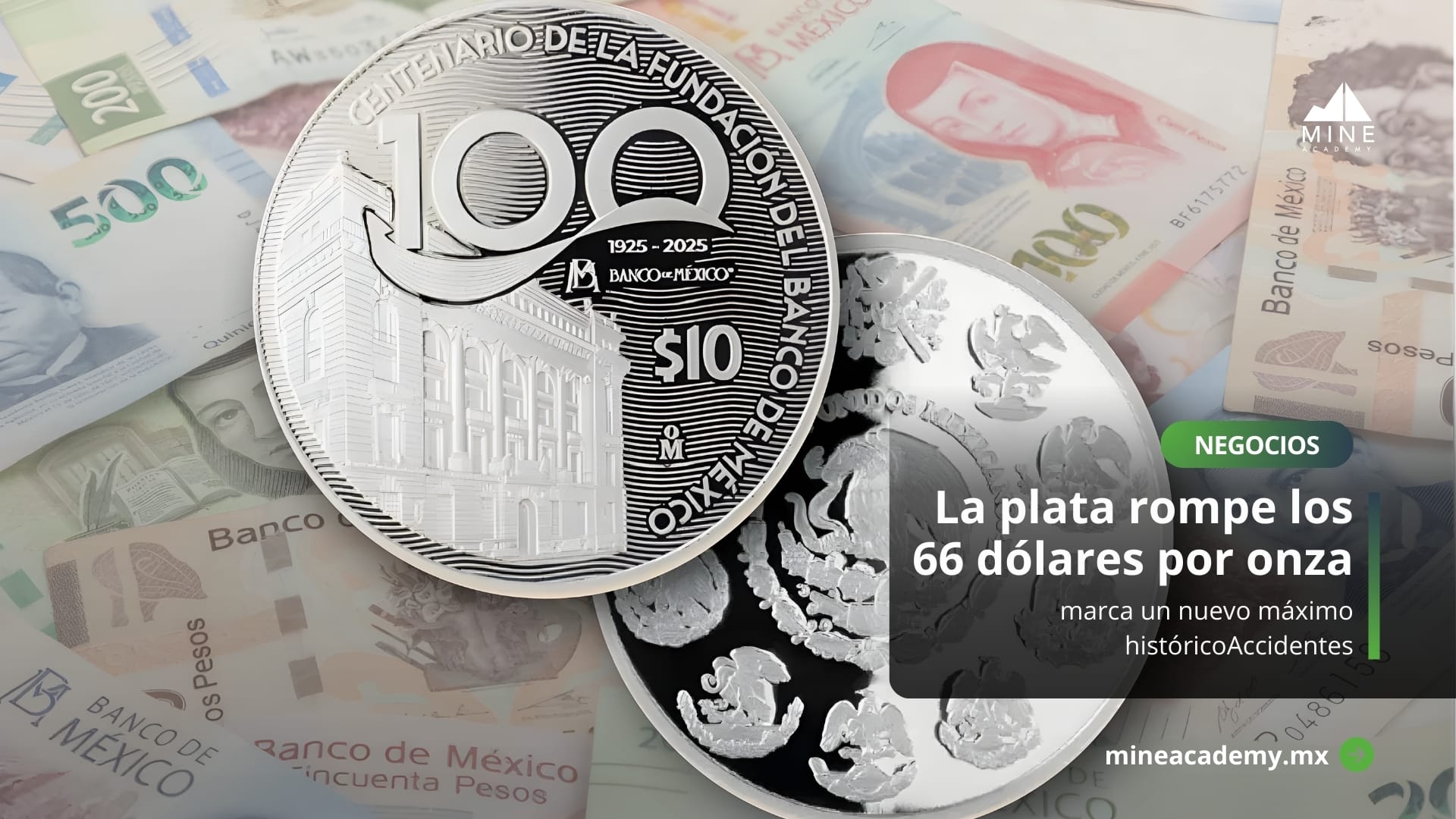 La plata rompe los 66 dólares por onza y marca un nuevo máximo histórico