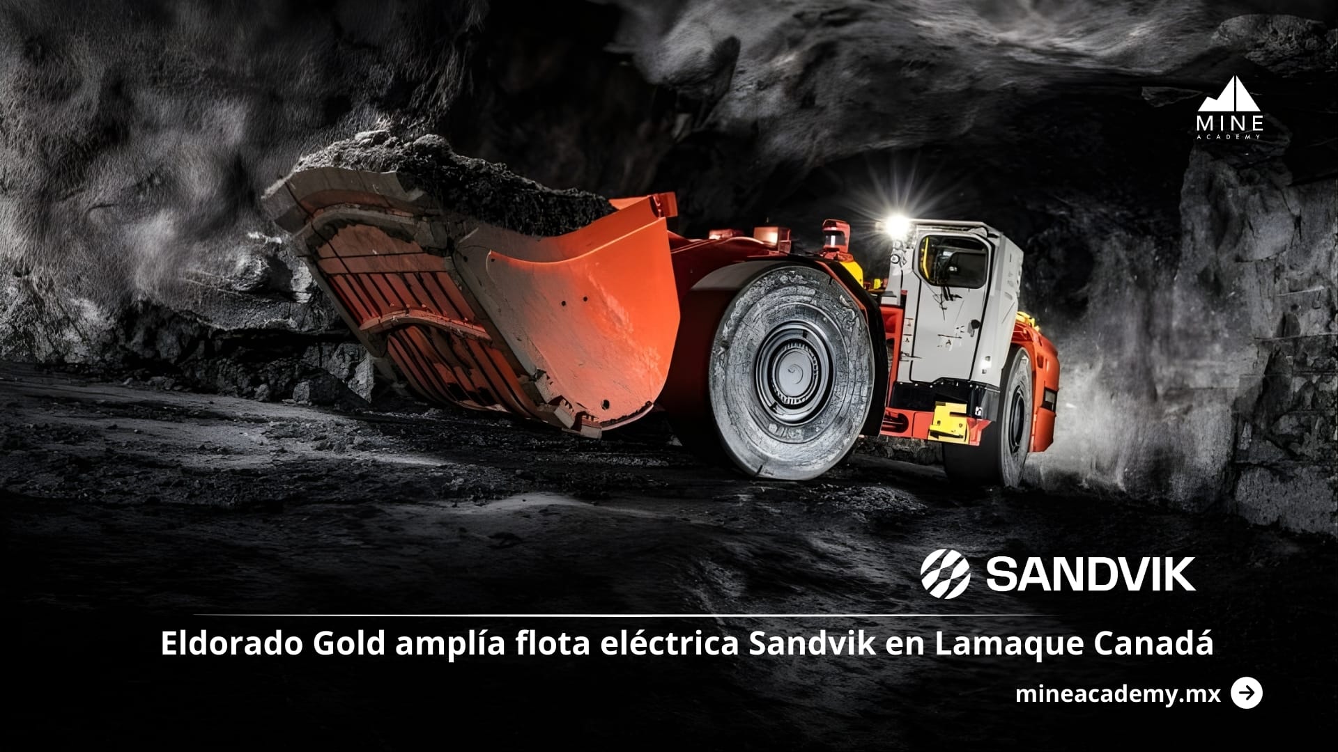 Eldorado Gold amplía flota eléctrica Sandvik en Lamaque Canadá