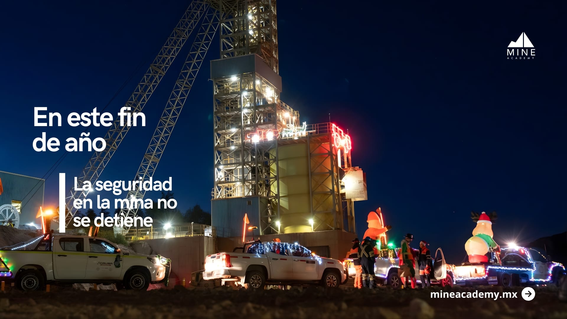 En este fin de año, la seguridad en la mina no se detiene