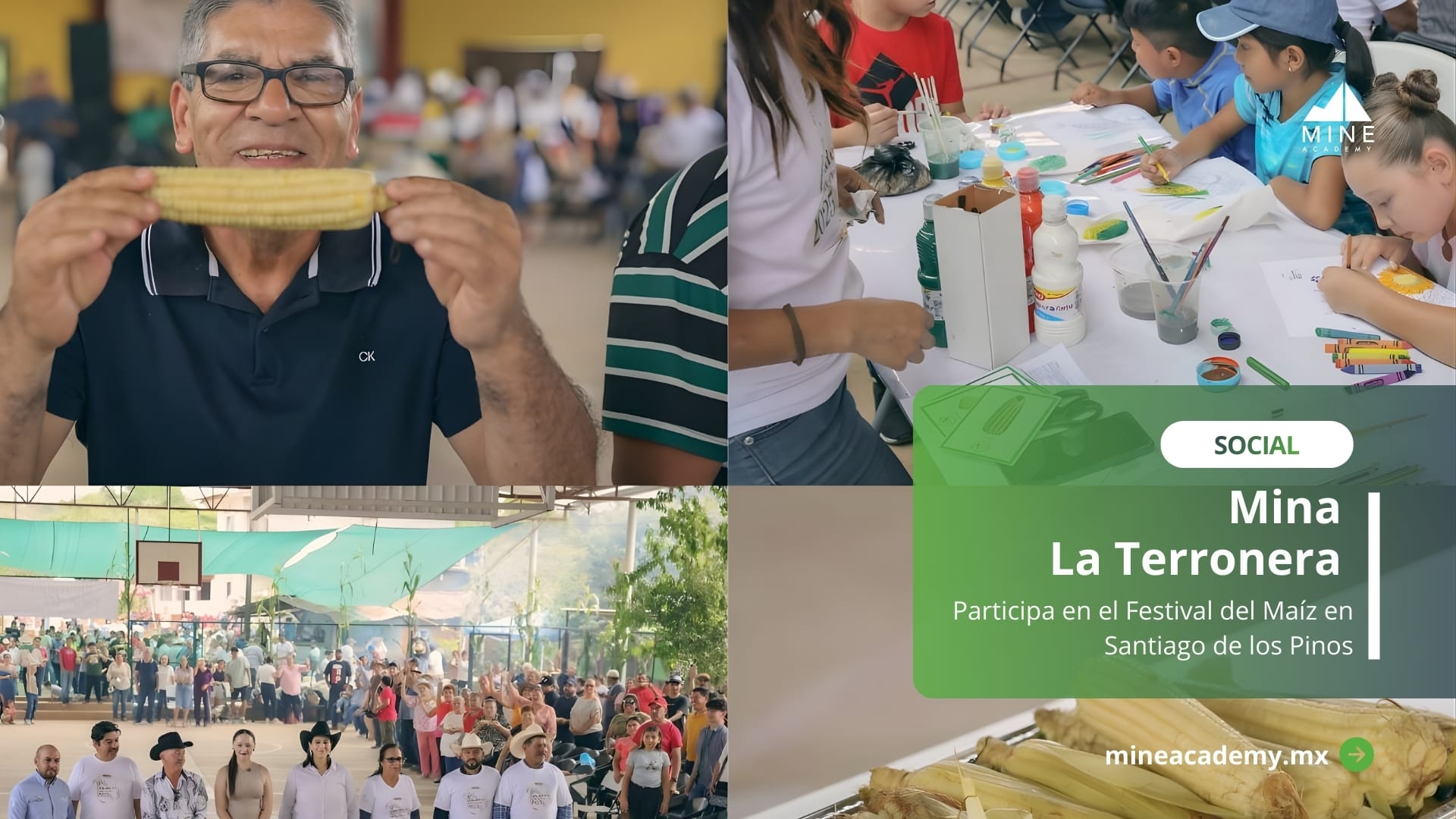 Mina la Terronera participa en el Festival del Maíz en Santiago de los Pinos