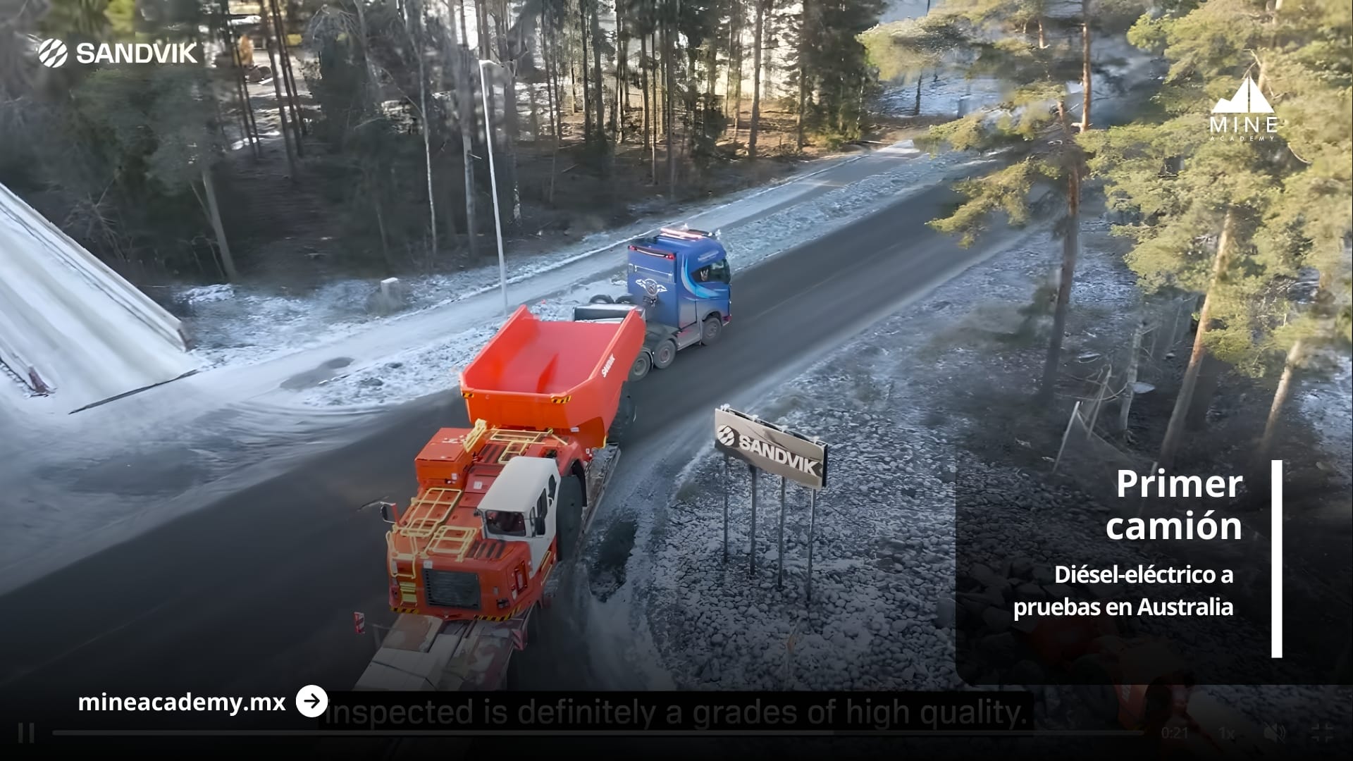 Sandvik envía su primer camión diésel-eléctrico a pruebas en Australia