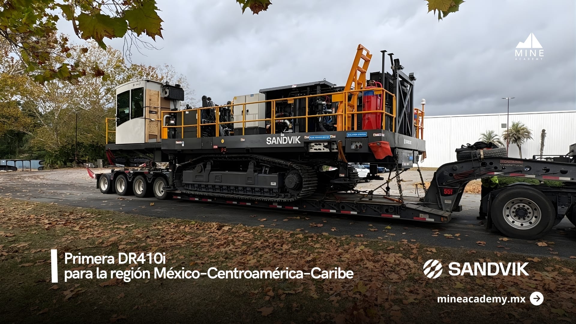 Sandvik envía la primera DR410i para la región México–Centroamérica–Caribe rumbo a Oko West