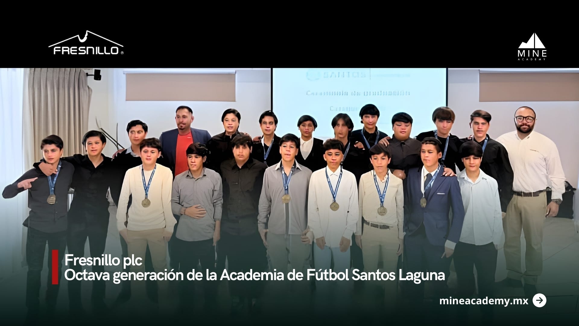 Fresnillo plc celebra la graduación de la octava generación de la Academia de Fútbol Santos Laguna