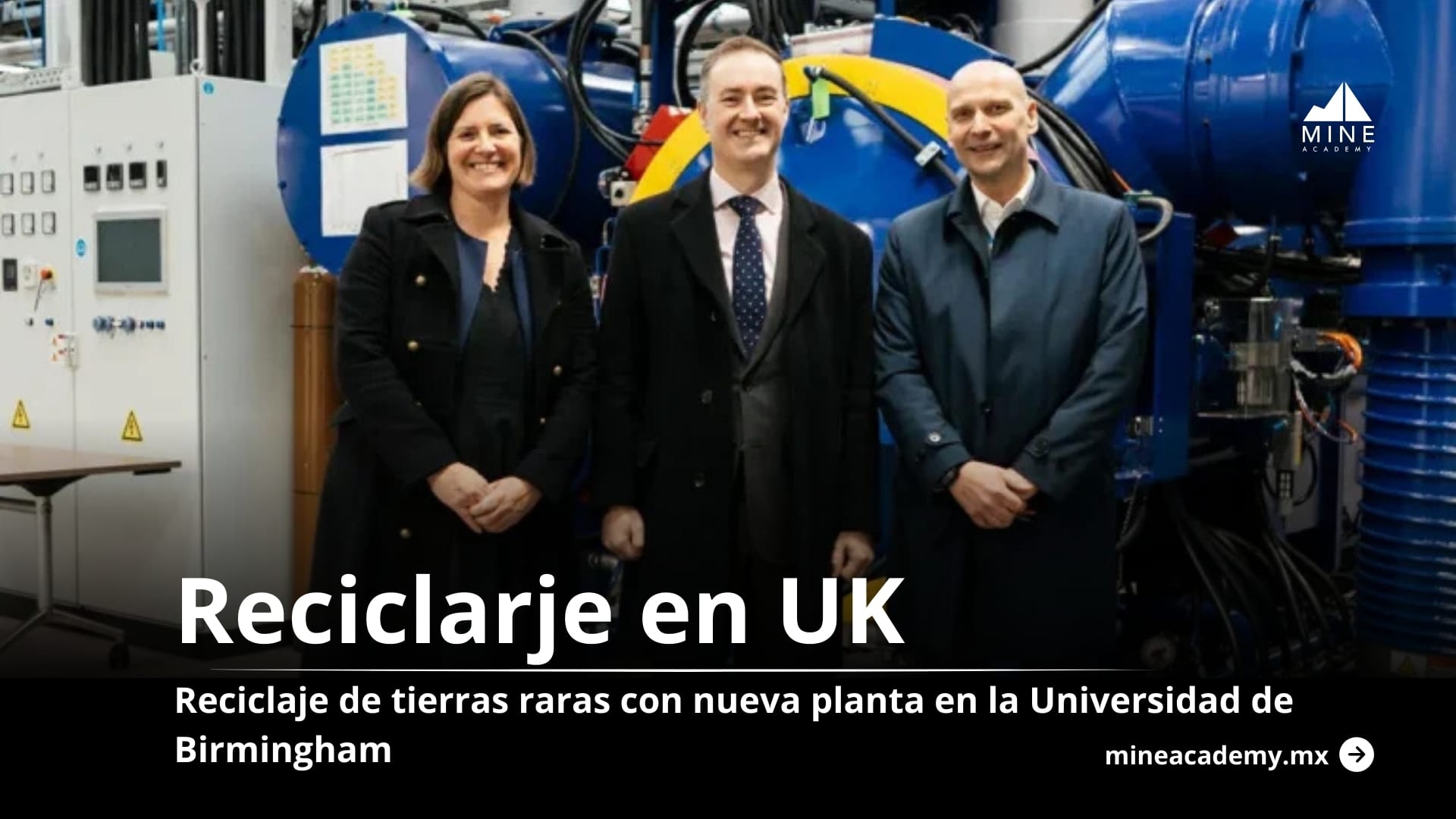 Reino Unido avanza en reciclaje de tierras raras con nueva planta en la Universidad de Birmingham