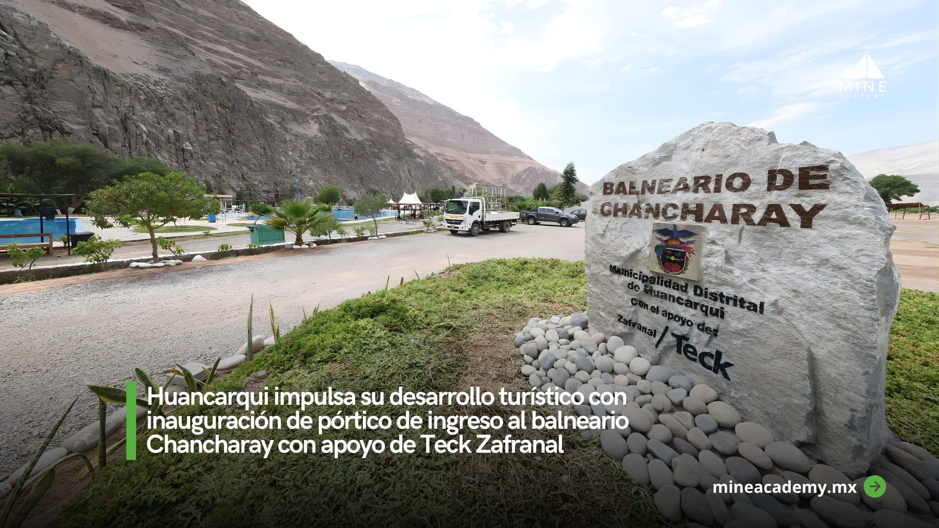 Huancarqui fortalece su oferta turística con nuevo pórtico y mejoras en el balneario Chancharay en Perú