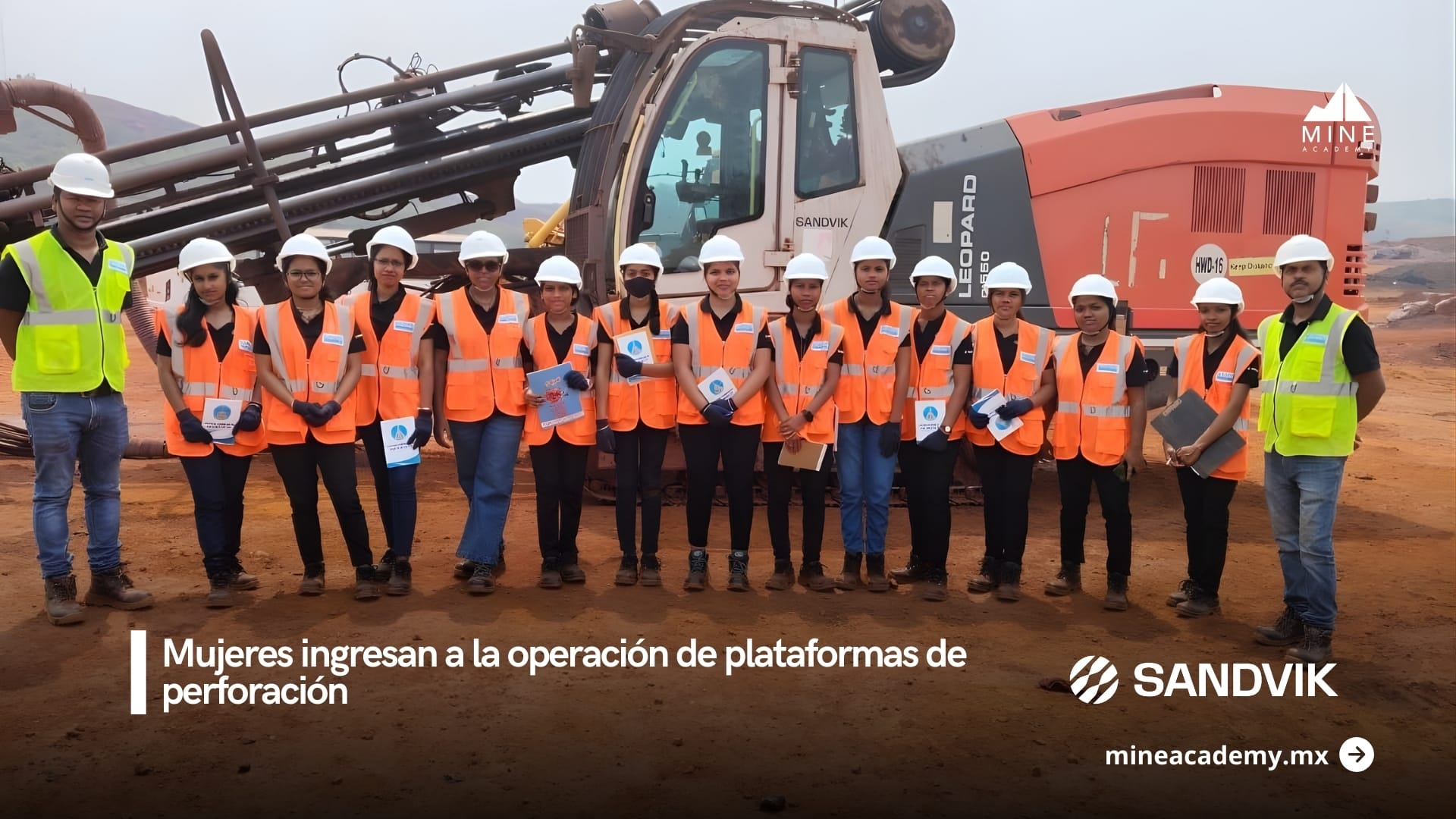 Sandvik impulsa el primer programa en India para operadoras de perforación minera