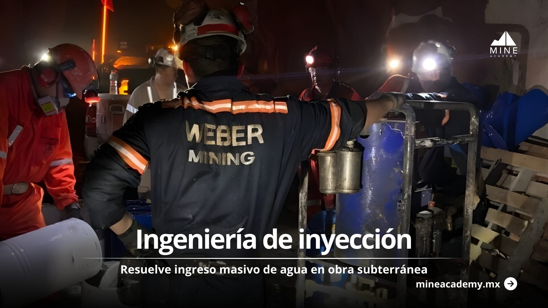 Resina de alta presión detiene infiltraciones extremas en galería subterránea