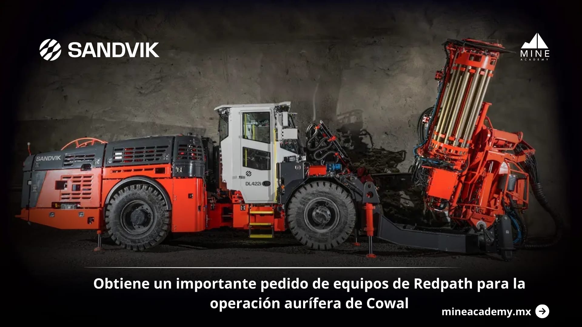 Sandvik obtiene un importante pedido de equipos de Redpath para la operación aurífera de Cowal