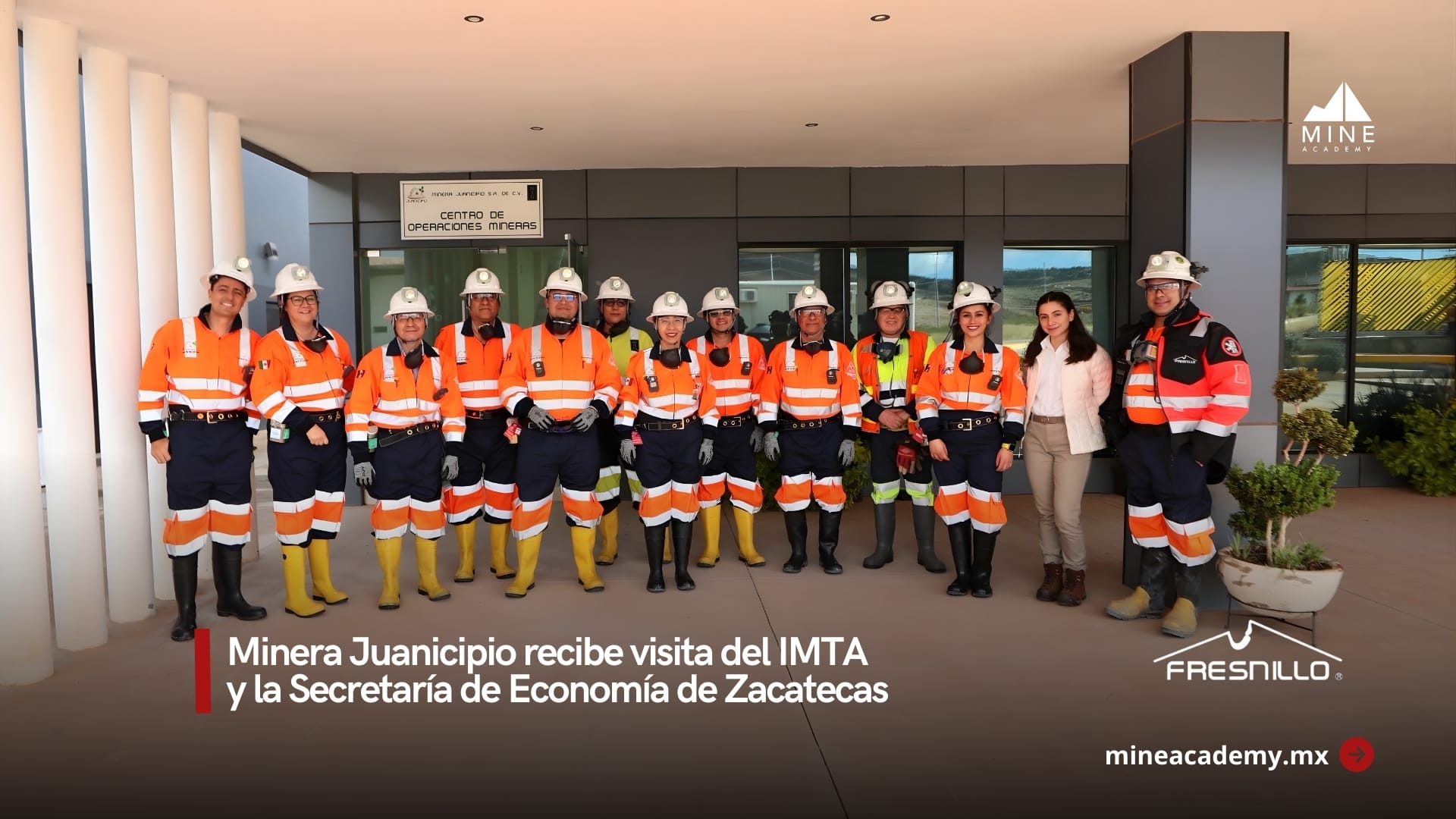 Minera Juanicipio recibe visita del IMTA y la Secretaría de Economía de Zacatecas