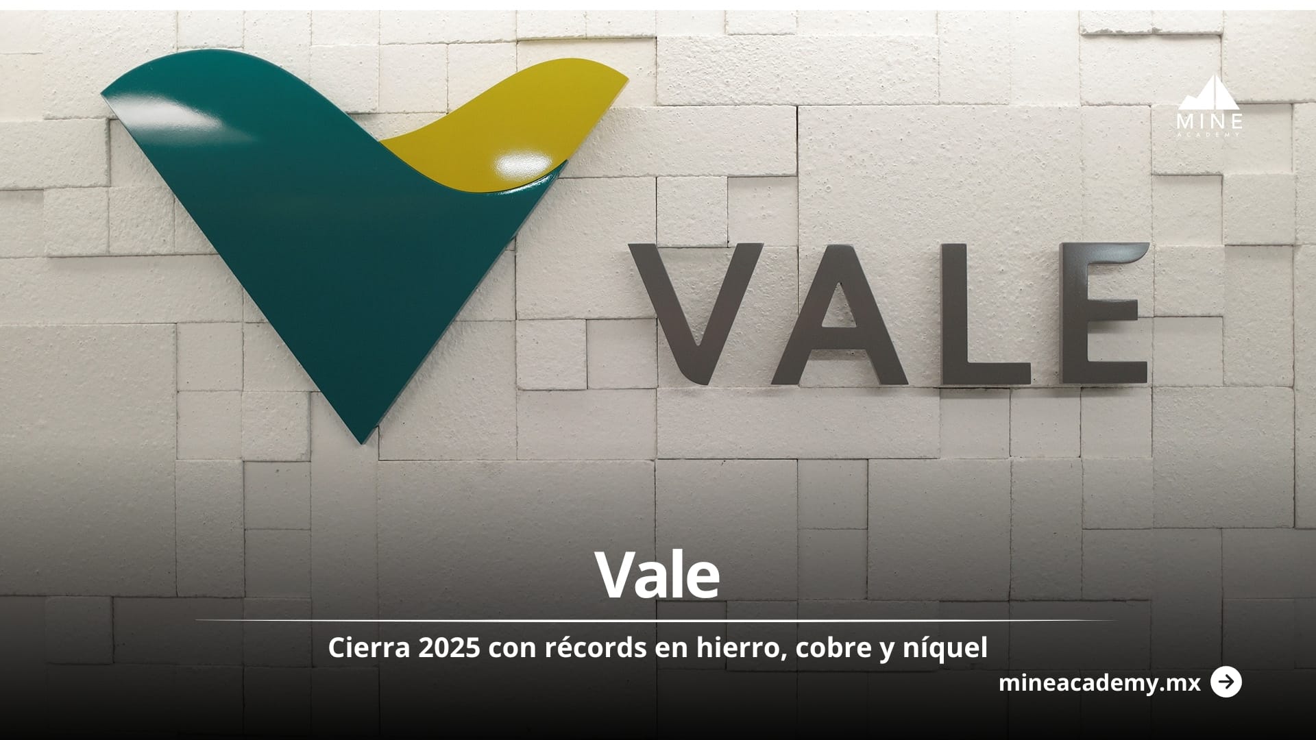 Vale alcanza su mayor producción de hierro desde 2018 y supera metas operativas en 2025