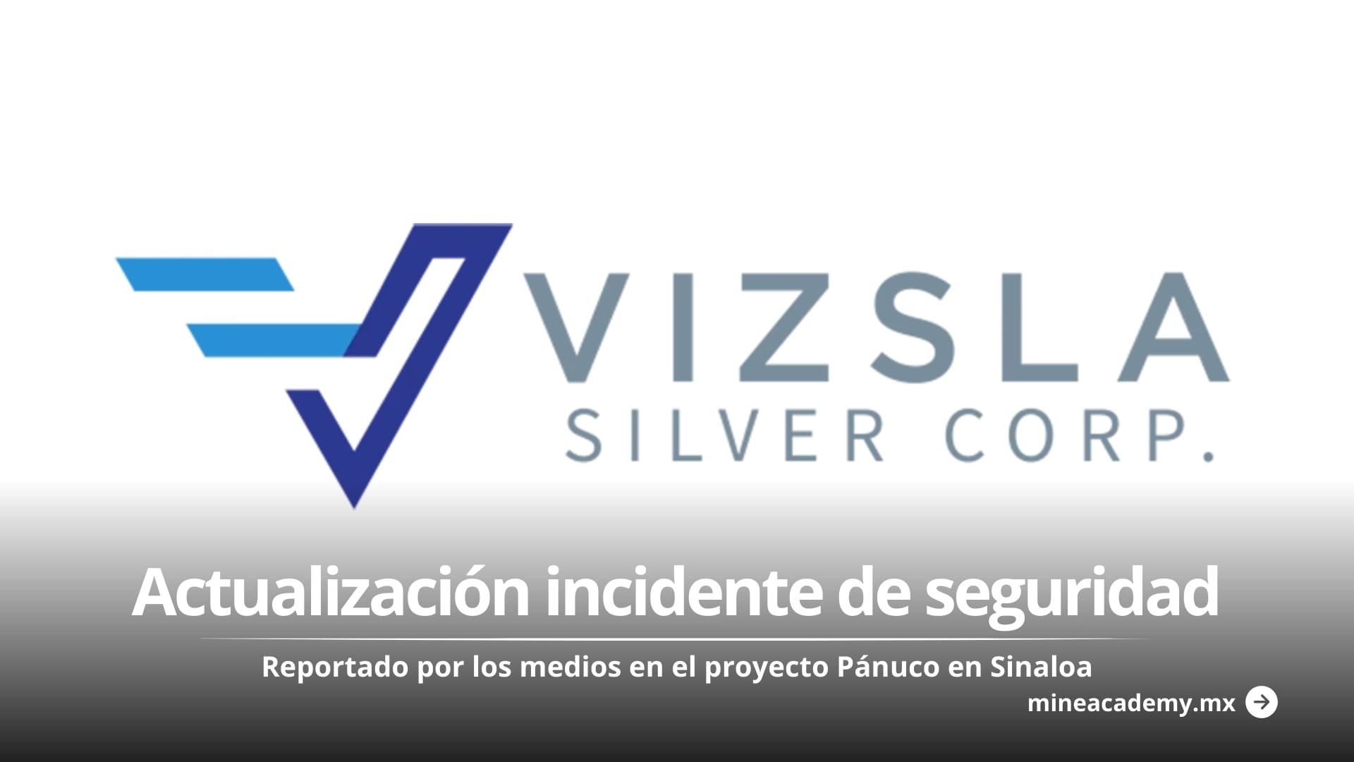 Vizsla Silver proporciona una actualización sobre el incidente de seguridad reportado por los medios en el proyecto Pánuco en Sinaloa