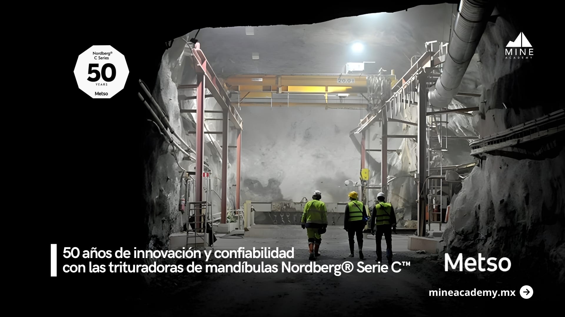 Metso celebra 50 años de innovación y confiabilidad con las trituradoras de mandíbulas Nordberg® Serie C™