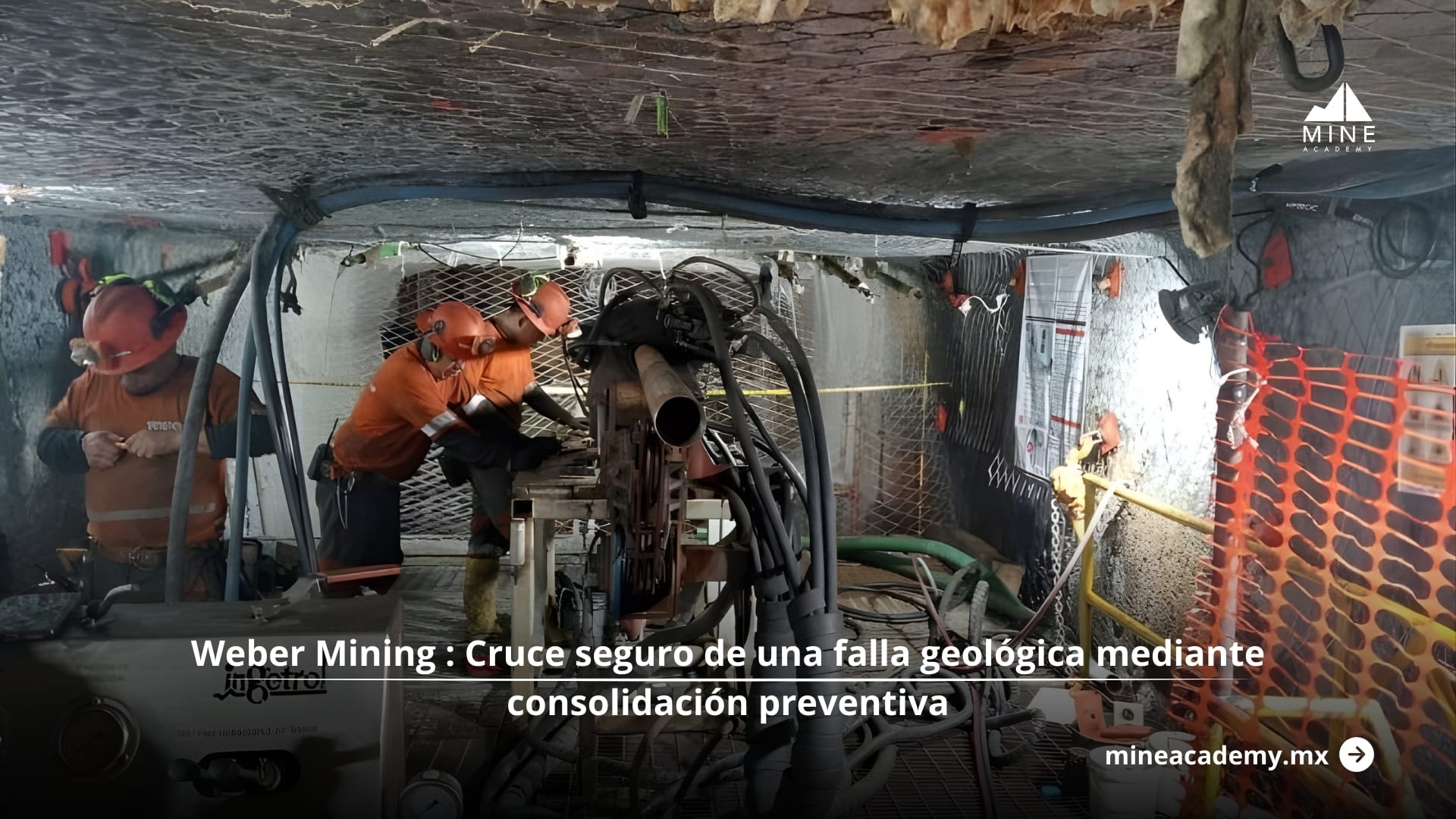 Cruce seguro de una falla geológica mediante consolidación preventiva