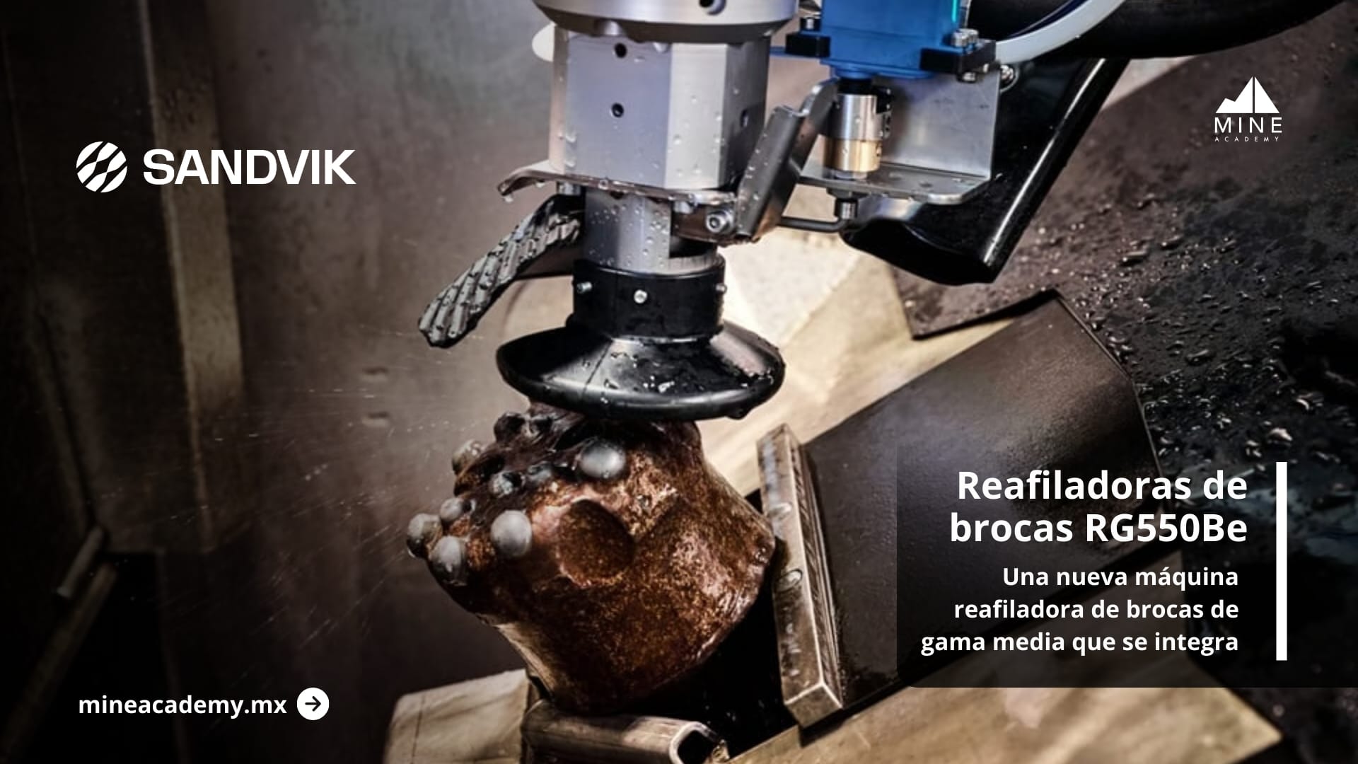 Sandvik amplía su gama de reafiladoras de brocas con la nueva RG550Be de gama media