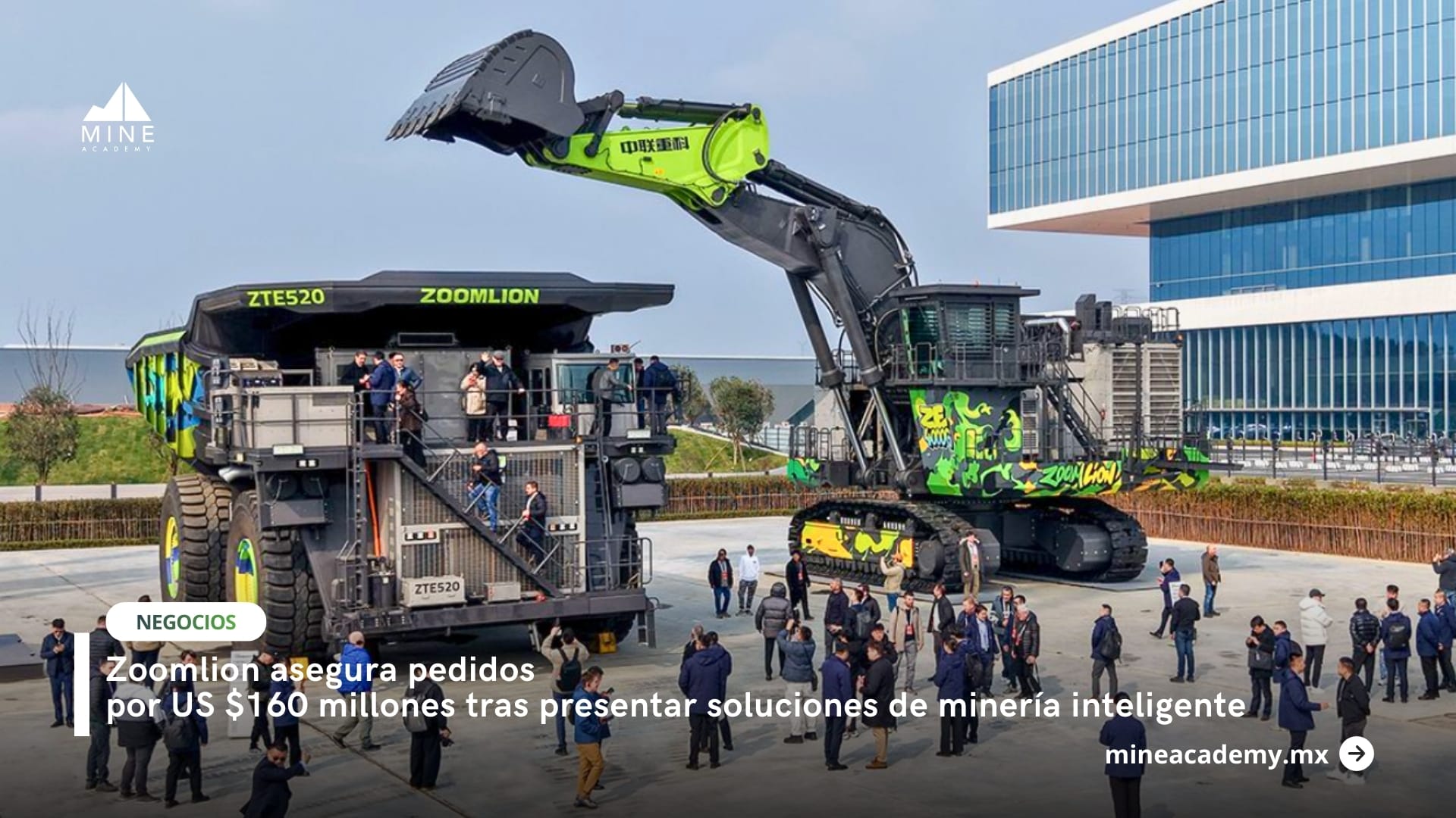 Zoomlion asegura pedidos por US $160 millones tras presentar soluciones de minería inteligente.