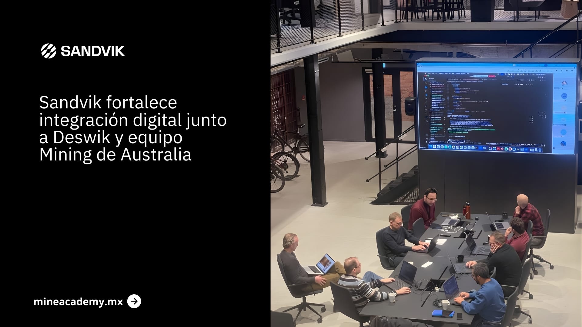 Sandvik fortalece integración digital junto a Deswik y equipo Mining de Australia